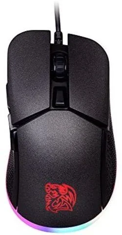 Thermaltake TT Esports Iris Optical RGB – Ratón Gaming, Color Negro