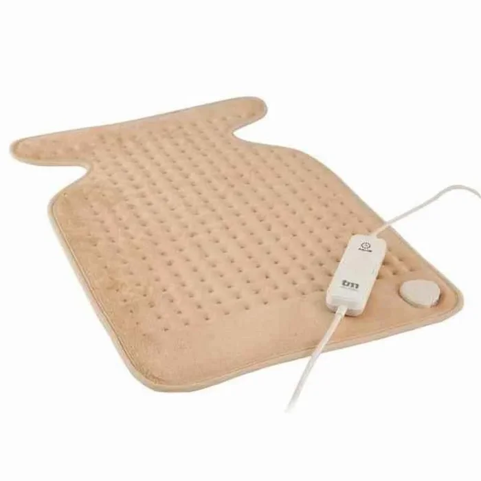 Tm Electron Tmhep111 – Almohadilla Eléctrica Lavable para Cuello y Espalda, 100W con 3 Niveles de Temperatura y Autoapagado, Beige
