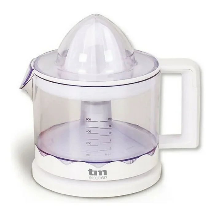 TM Electron TMPEX002 – Exprimidor de cítricos eléctrico para zumo con regulador de pulpa y fácil limpieza, 30 W, color blanco