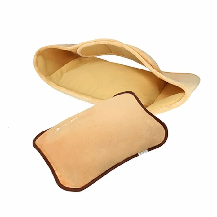 TM Electron VULCANO cinturón ajustable con bolsa de agua térmica, recargable en 15 minutos para 2 horas de uso, con recubrimiento suave de microfibra para calmar molestias musculares, Marron