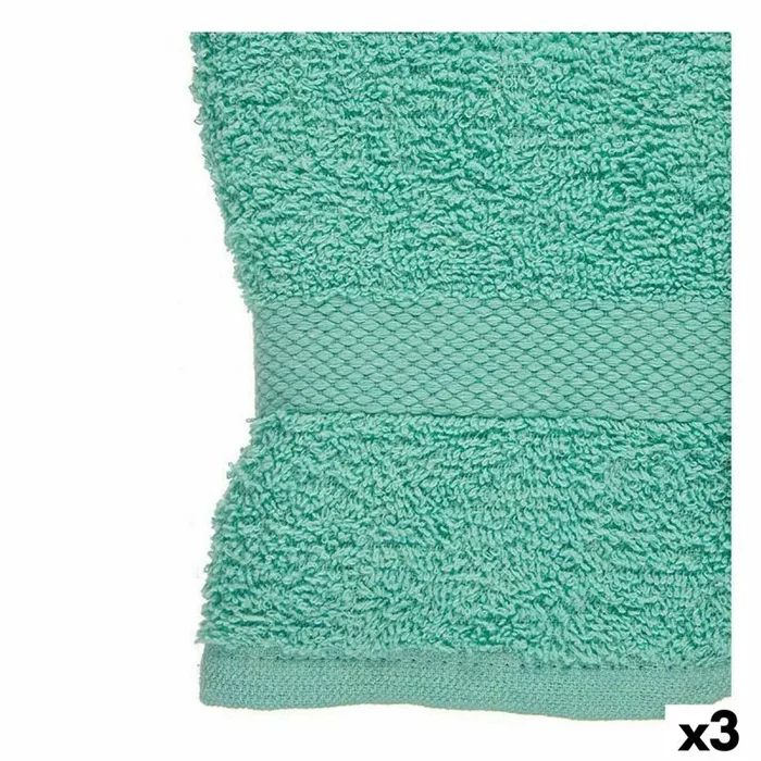 Toalla de baño turquesa 90 x 0,5 x 150 cm (3 unidades)