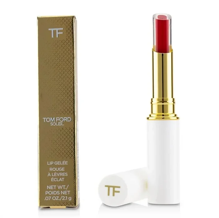 Tom Ford Soleil / Barra de Labios Crema / Color Lustrous Red Z08 / Hidratante y Lujoso / 2.1 g