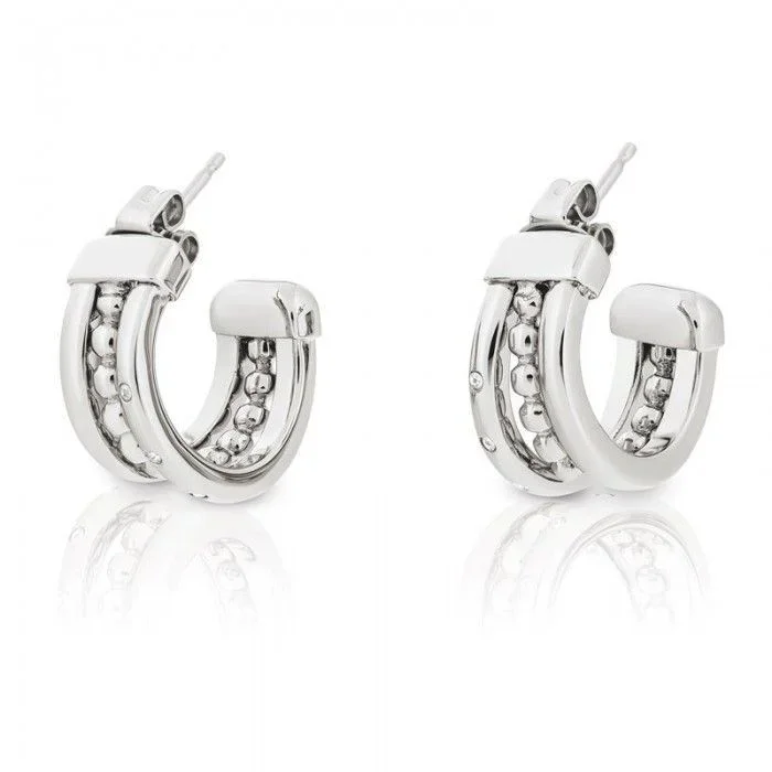 Tommy Hilfiger Jewelry Pendientes de botón para Mujer de Acero inoxidable con cristales – 2701091