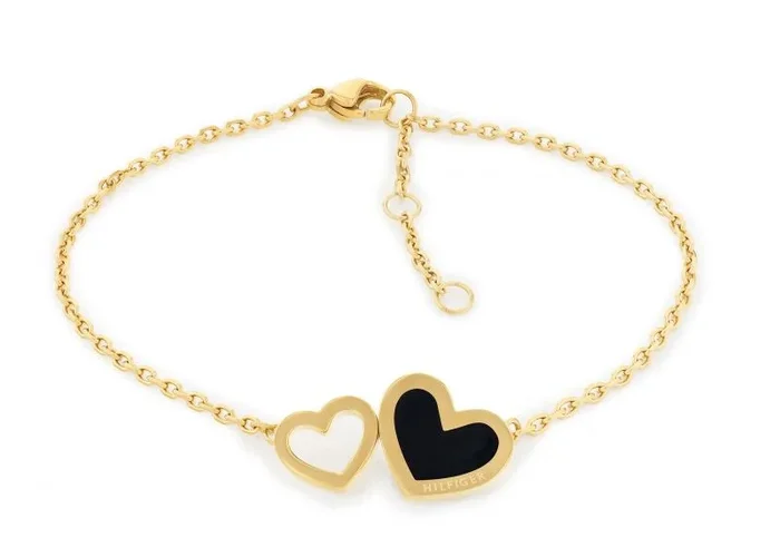Tommy Hilfiger Jewelry Pulsera de Cadena para Mujer en Oro Amarillo con un Charm de Corazón – 2780740
