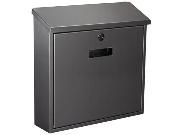 Toolland Monaco mailboxes Plata Buzón de correos para montaje en pared Acero galvanizado