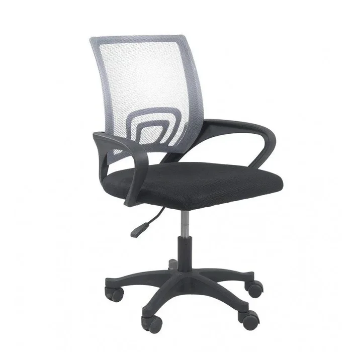 Topeshop FOTEL MORIS SZARY silla de oficina y de ordenador Asiento acolchado Respaldo de malla