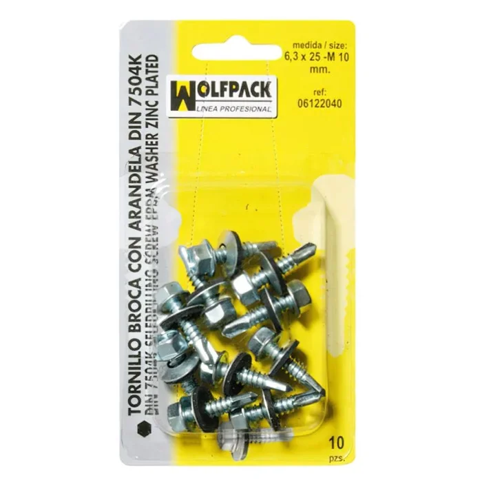 Tornillo broca 5,5×25-8 mm. (10 piezas)