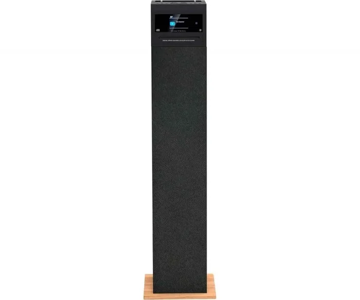 Torre de Sonido AIWA TSBT-360- Altavoz de Torre, Bluetooth, Radio FM, Reproductor de CD, USB y Bluetooth. Color Madera