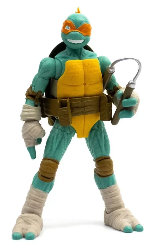 Tortugas ninja figura bst axn michelangelo (idw comics) 13 cm