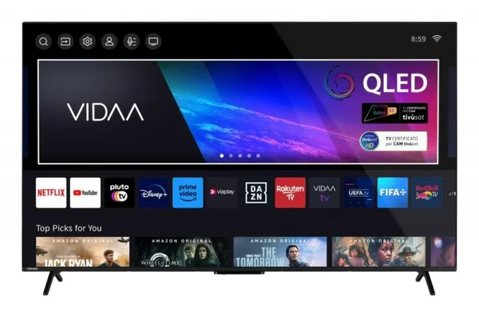 Toshiba 65QV2463DA Televisor 165,1 cm (65″) 4K Ultra HD Smart TV Negro 250 cd / m²