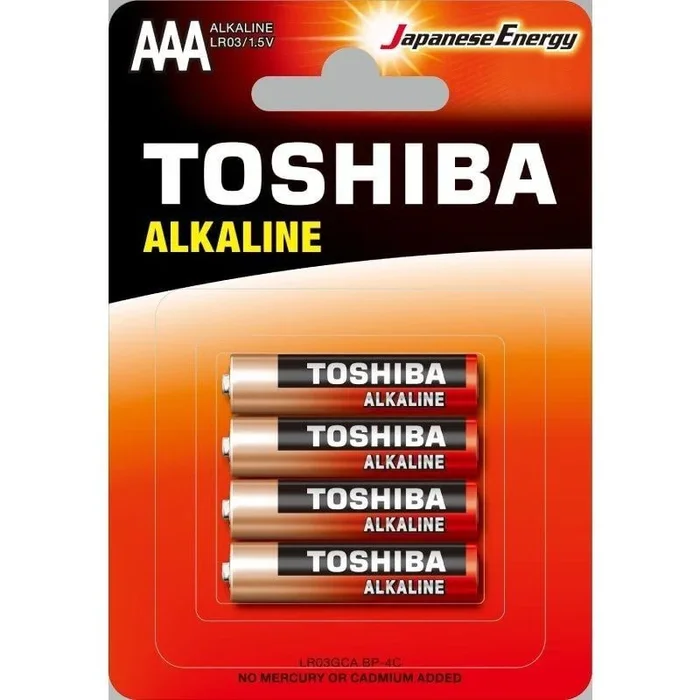 Toshiba LR03GCA BP-4C pila doméstica Batería de un solo uso AAA Alcalino