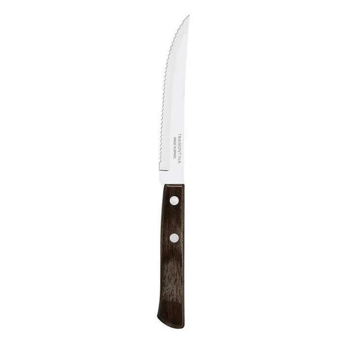Tramontina Polywood Steak Knife, 5 Inches, Brown