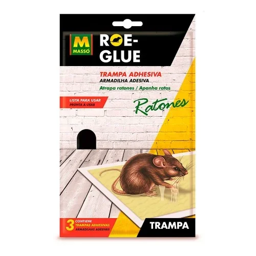 Trampa adhesiva ratones, 3 uds