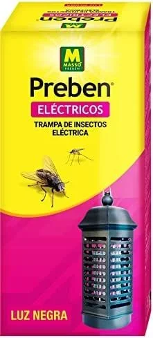Trampa para insectos eléctrica ø10,5x22cm 4w.preben 231325 massó
