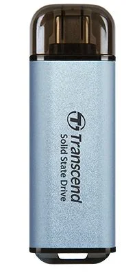 Transcend Portable SSD ESD300C 512GB USB Type-C 10 Gbit/s PS4/PS5 Compatible, Azul – TS512GESD300C