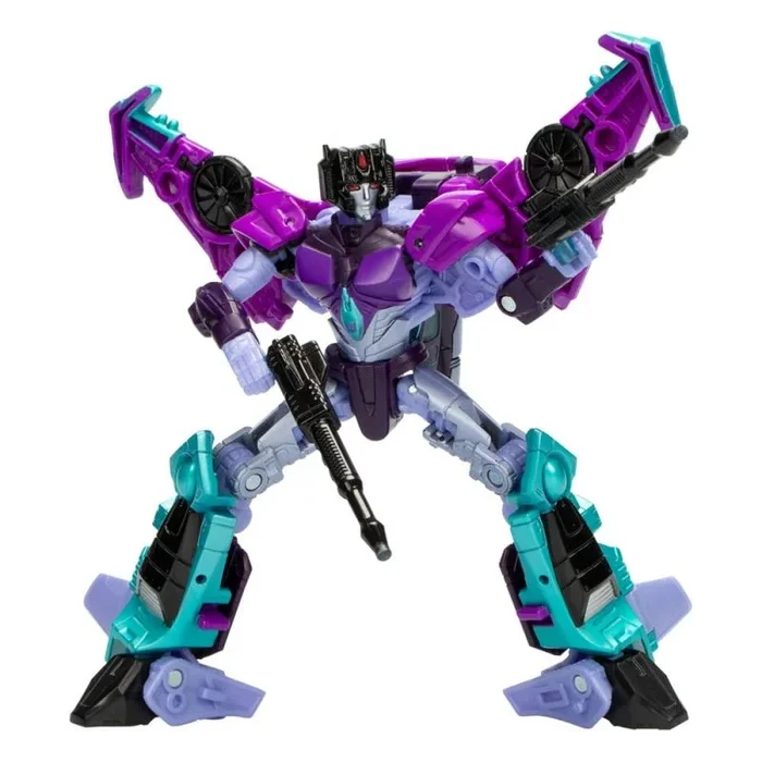 Transformers Legacy United, Deluxe Class Cyberverse Universe Slipstream, Figura Convertible de 14 cm, A Partir de 8 años