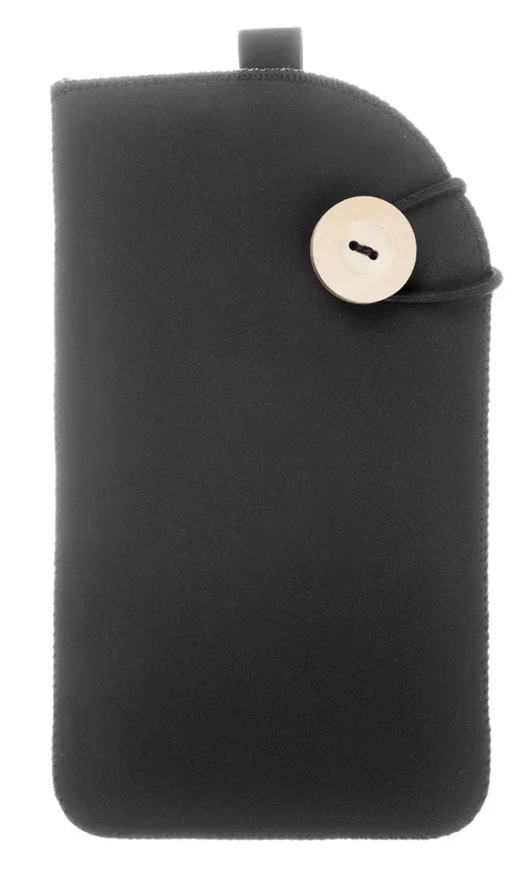 Trendz Universal Funda para Smartphone Funda de Piel sintética en Ante de Terciopelo con Forro de Felpa y botón-Cierre Compatible con la mayoría de Smartphones