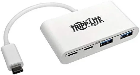 Tripp Lite Hub Portatil de 4 Puertos USB 3.1 Gen 1 – USB-C a (x2) USB-A y (x2) USB-C