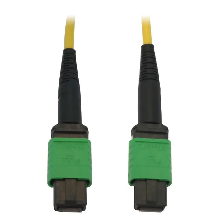 Tripp Lite N390B-02M-12-AP Cable de Fibra Óptica Monomodo 9µm / 125µm OS2 40G / 100G (12F MTP/MPO-APC H/H), LSZH, Amarillo, 2 m 6.6 pies