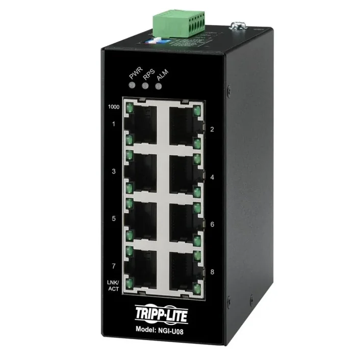 Tripp Lite NGI-U08 switch No administrado Gigabit Ethernet (10/100/1000) Negro