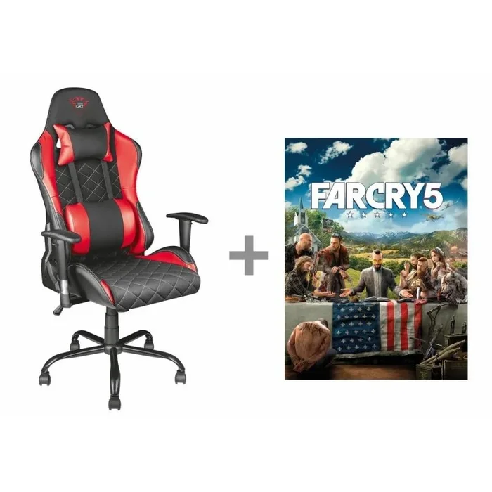 Trust GXT 707R Resto Silla para videojuegos de PC Asiento acolchado Negro, Rojo