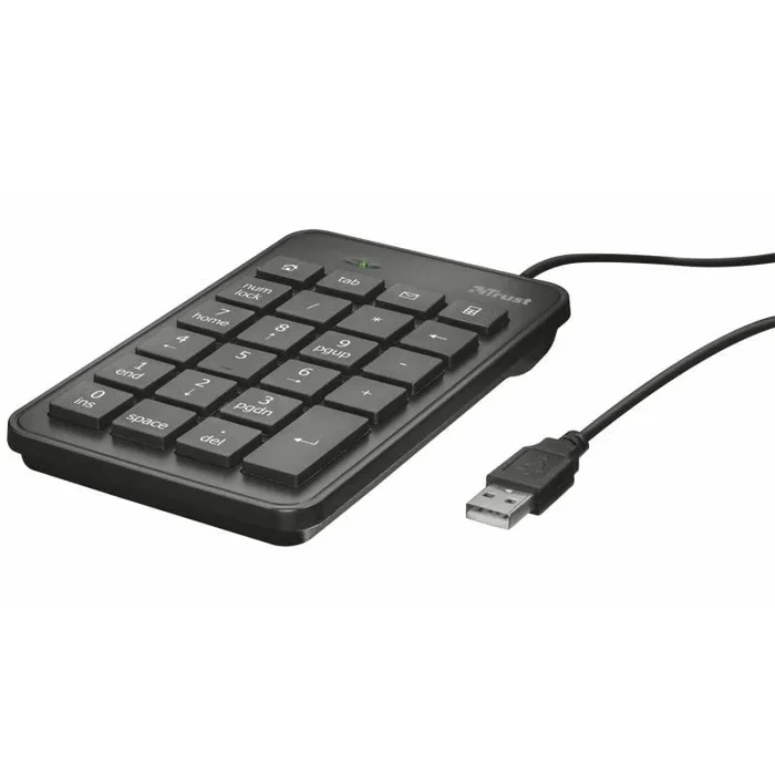 Trust Xalas – Teclado numérico USB, Color Negro