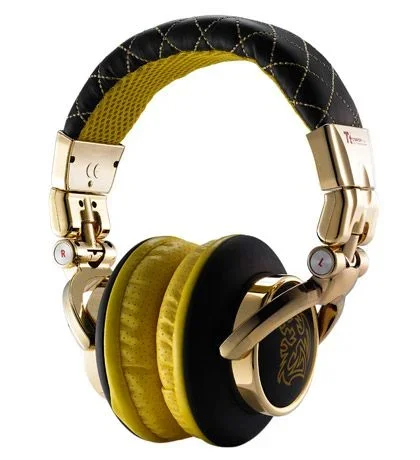 Tt eSPORTS DRACCO Signature Auriculares Alámbrico Diadema Juego Negro, Oro, Amarillo