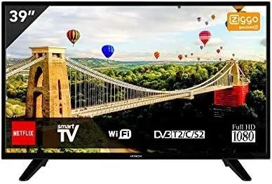 Tv hitachi 39he4005 39″ led fhd smart wifi negro hdmi usb mhotel netflix youtube
