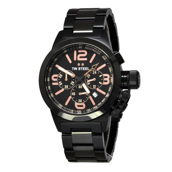 TW Steel Reloj analogico para Hombre de Cuarzo con Correa en Acero Inoxidable TW312