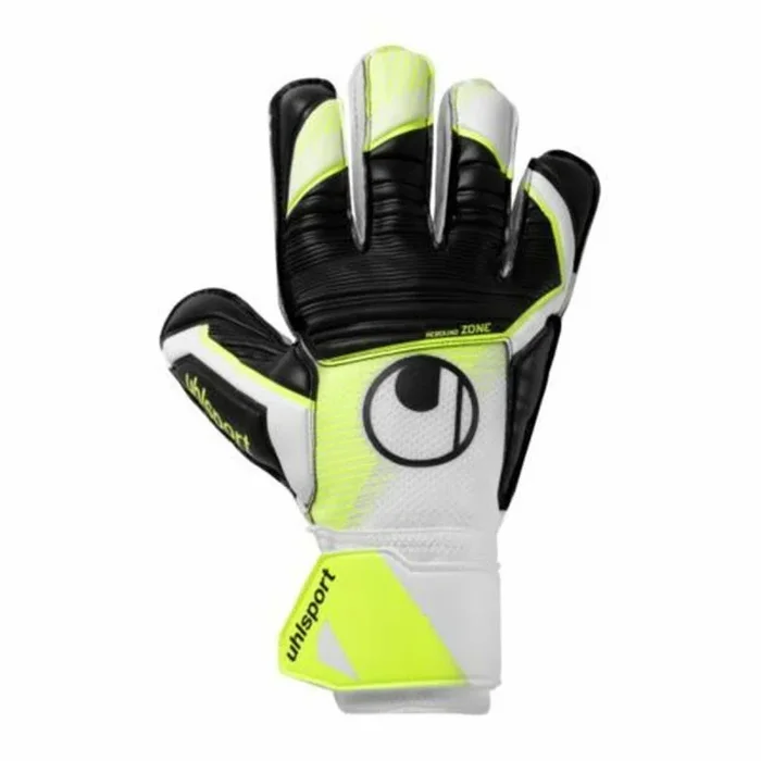 uhlsport – Soft Advanced, Guantes de Portero Niños y Adultos, Blanc/Jaune Fluo/Noir, 9 –