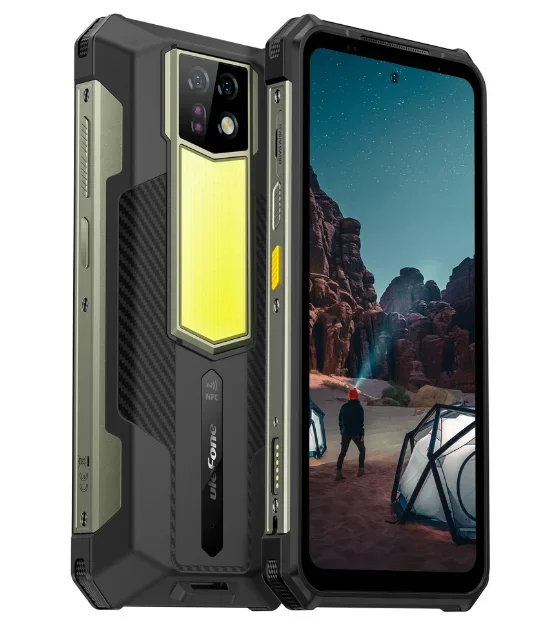 Ulefone Armor 24 – Teléfono móvil irrompible, 24 GB, 256 GB, 22000 mAh, batería de 66 W, 1000 lm, lámpara de camping, Android 13 Smartphone irrompible, 6,78 pulgadas, FHD+ 120 Hz, 64 MP+64 MP Nocturne