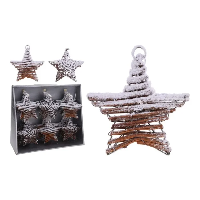 *ult.unidades* estrella rattan colgante 15×3,5x15cm