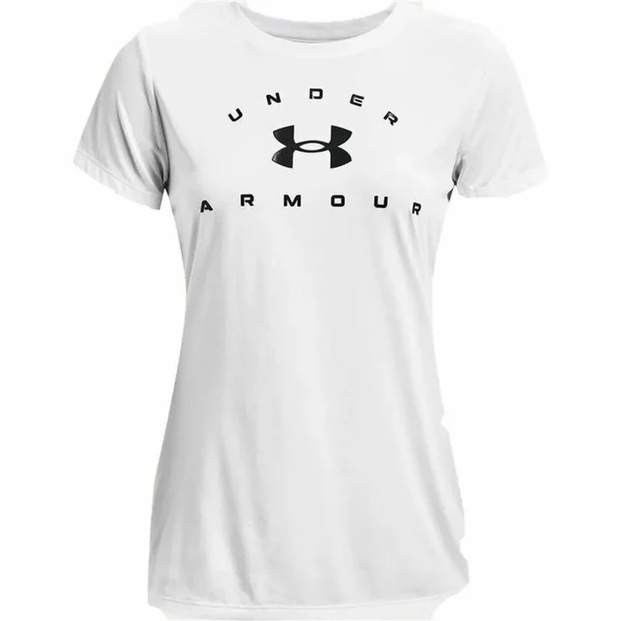 Under Armour Tech Solid Logo Arch Camisa manga corta Mujer Blanco XS