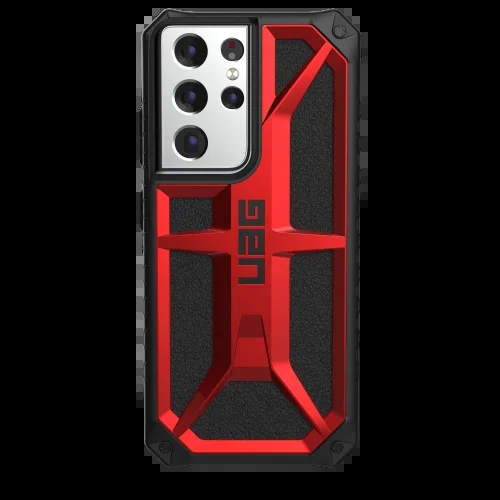 Urban Armor Gear Monarch funda para teléfono móvil 17,3 cm (6.8″) Negro, Carmesí