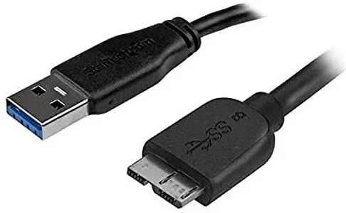USB3AUB2MS – Cable USB 3.0 delgado, A macho a Micro B macho