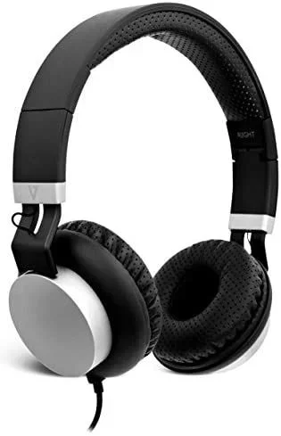 V7 HA601-3EP Auriculares supraaurales estéreo Premium de 3,5 mm con micrófono
