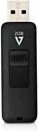 V7 VF22GAR-3E unidad flash USB 2 GB USB tipo A 2.0 Negro