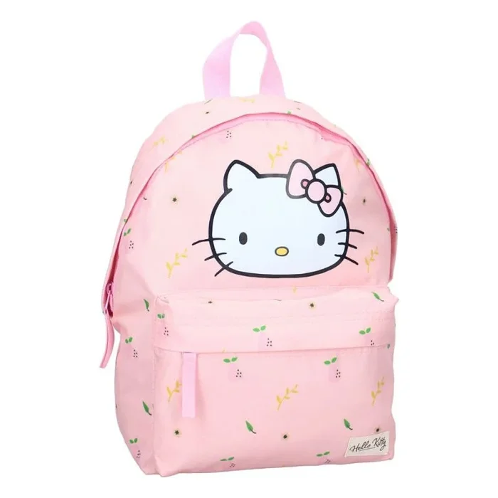 Vadobag Mochila de 31 cm de Mascota reciclada, diseño de Hello Kitty, Unisex niños, Rojo, Einheitsgröße