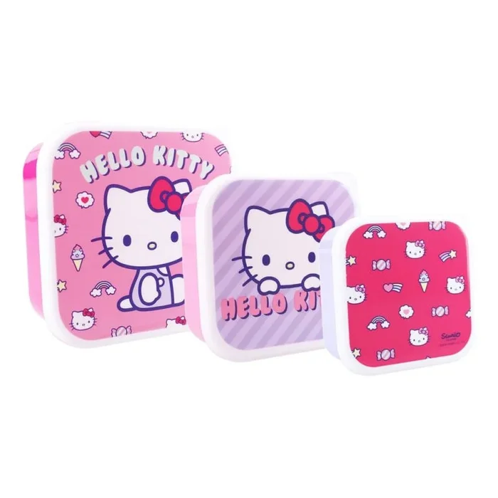 Vadobag Snackbox (3 piezas) Hello Kitty Fresh Bites 6x12x12 cm