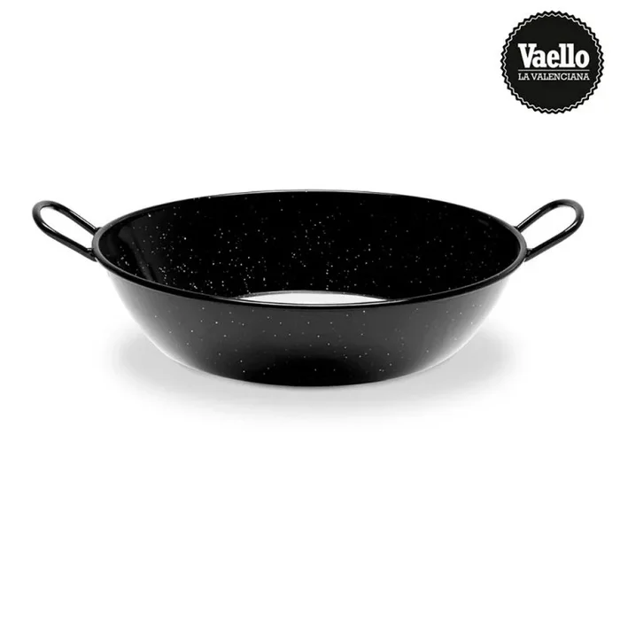 Vaello Sarten Honda Esmaltada Asas Inducción/Vitro, 40 cm, Multicolor