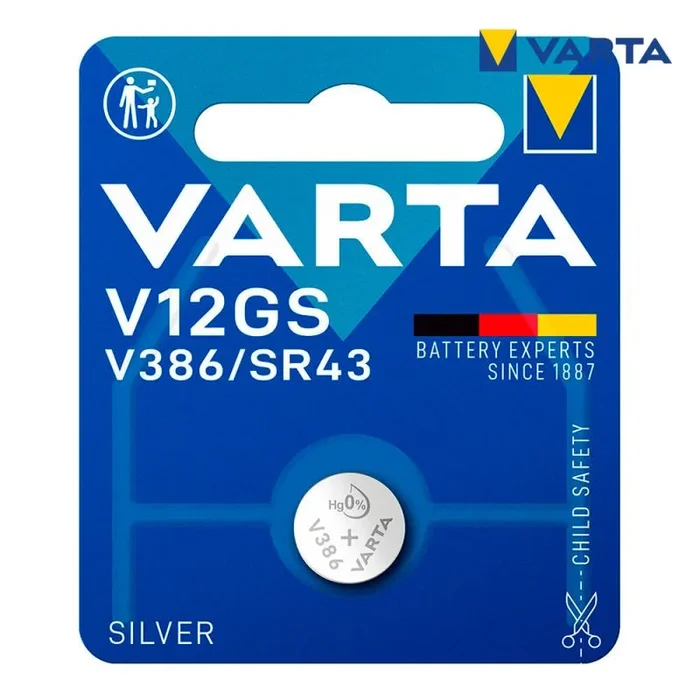 Varta 04178101401 Batería de un solo uso SR43 Óxido de plata