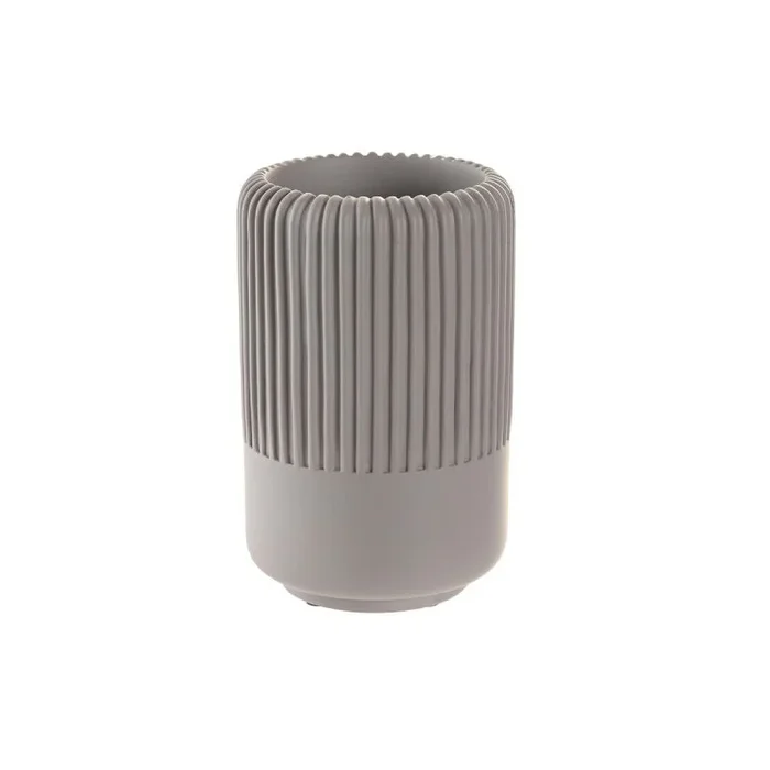 Vaso dkd home decor 7 x 7 x 11 cm gris cemento