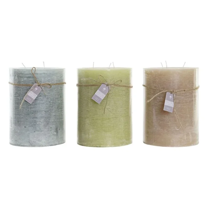 Vela dkd home decor vainilla cera (3) (3 piezas)