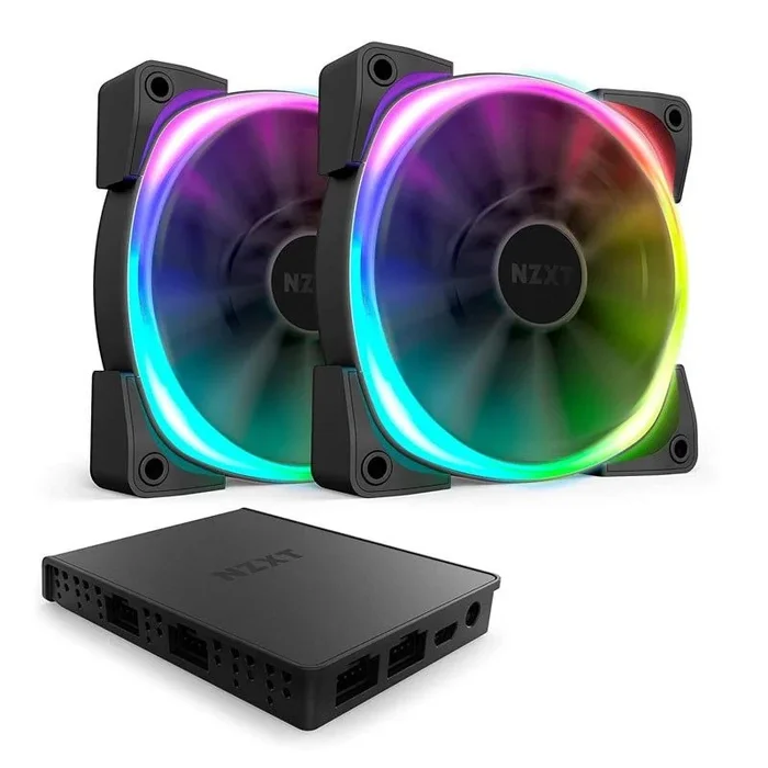 Ventilador caja adicional 14×14 nzxt aer rgb 2 140mm (pack 2)