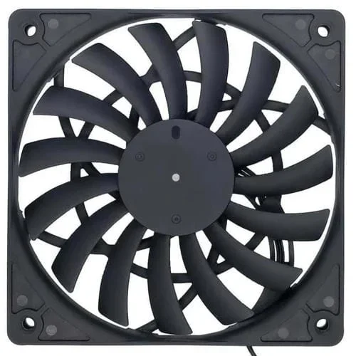 Ventilador de Refrigeración para Chasis de Escritorio Fanner Ice Soul F12012 Ultrafino 4 Pines Regulación Inteligente de Velocidad PWM (Negro)