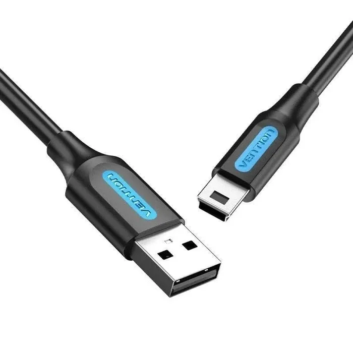 Vention Cable USB 2.0 COMBI/ USB Macho – MiniUSB Macho/ 3m/ Negro