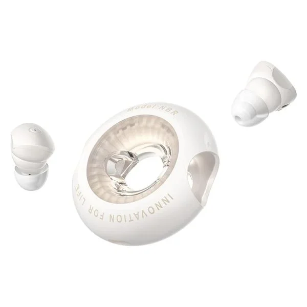 Vention tiny t17 auriculares bluetooth 5.3 con estuche de carga – true wireless – 6h autonomia – led – color beige