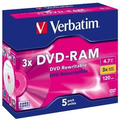 Verbatim DVD-RAM 3x 4,7 GB 5 pieza(s)