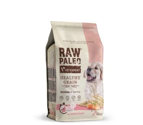 Vetexpert raw paleo healthy grain salmon&barley puppy – karma sucha dla psów – 2kg