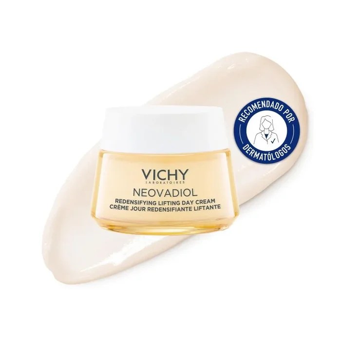 Vichy Crema Día, Efecto Reafirmante y Redensificante, Enriquecida con Extracto de Cassia y Hepes, Para Piel Normal-Mixta, Neovadiol Peri-menopausia, 50ml